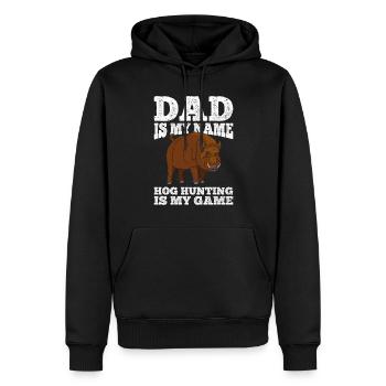 Schweinejagd-design Für Schweinejäger Papa - Sweat à capuche Premium bio Homme - noir - Devant - Nico (187cm)