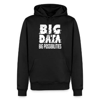 Internet Des Objets IOT Programmeur Admin IT - Sweat à capuche Premium bio Homme - noir - Devant - Nico (187cm)