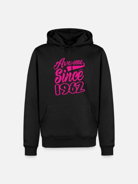 Awesome Since 1962 - Men’s Premium Organic Hoodie - black