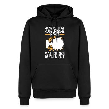 Kugelfisch nicht mögen Riesenkugelfisch - Männer Premium Bio Hoodie - Schwarz - Vorne - Nico (187cm)