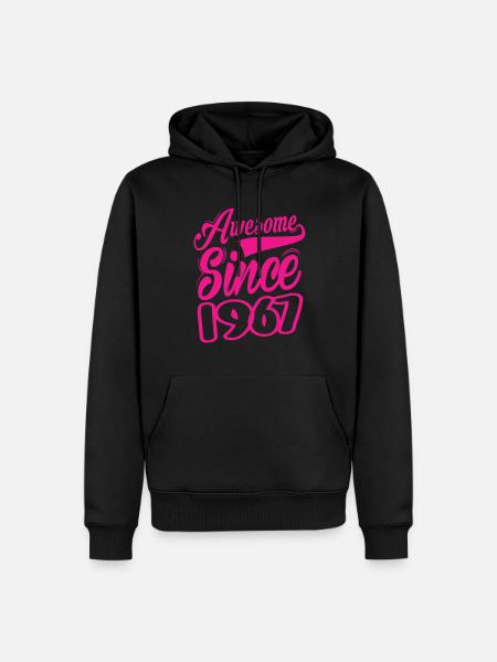 Awesome Since 1967 - Men’s Premium Organic Hoodie - black