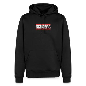 Regensburgerin Regensburger Regensburg - Männer Premium Bio Hoodie - Schwarz - Vorne - Nico (187cm)