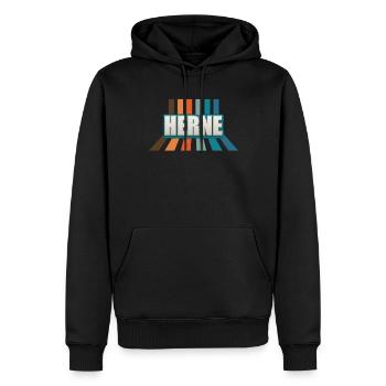 Hernerin Herner Herne - Männer Premium Bio Hoodie - Schwarz - Vorne - Nico (187cm)