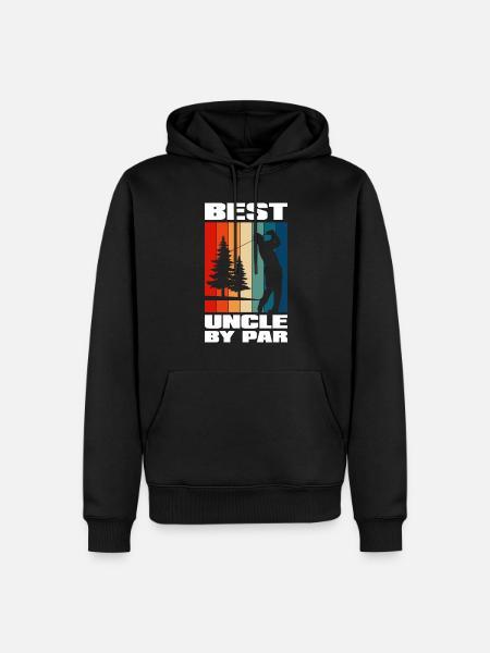 Uncle By Par - Men’s Premium Organic Hoodie - black