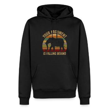 Votre argument est à la traîne d’Elefant Tarö - Sweat à capuche Premium bio Homme - noir - Devant - Nico (187cm)