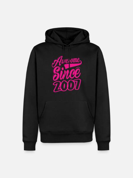 Awesome Since 2007 - Men’s Premium Organic Hoodie - black