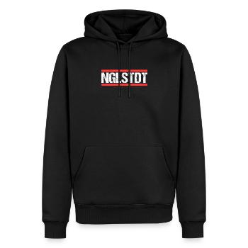 Ingolstädterin Ingolstädter Ingolstadt - Männer Premium Bio Hoodie - Schwarz - Vorne - Nico (187cm)
