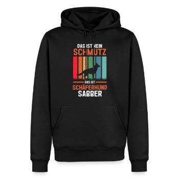 Hund Schäferhund - Männer Premium Bio Hoodie - Schwarz - Vorne - Nico (187cm)