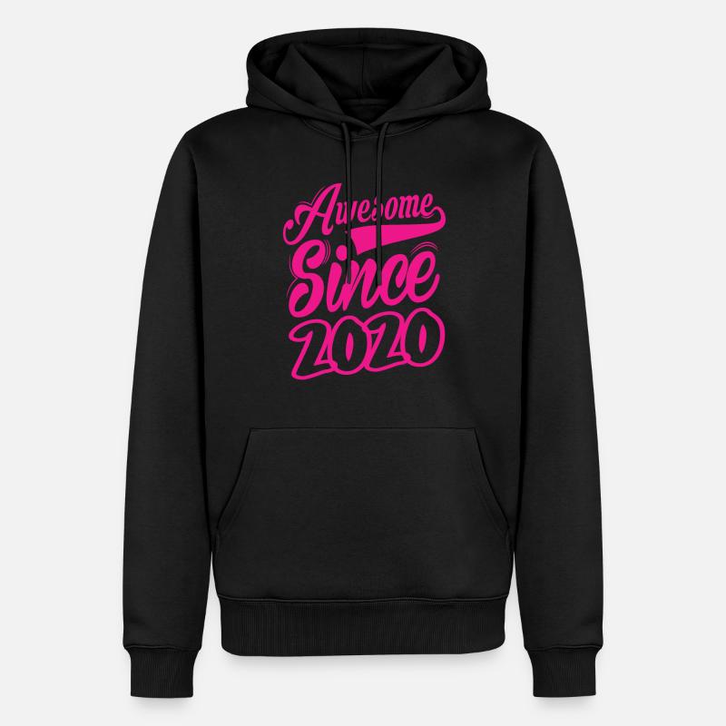 Awesome Since 2020 - Männer Premium Bio Hoodie - Schwarz