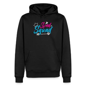 Équipe d’éducation spécialisée Profession Enseignante en éducation spécialisée - Sweat à capuche Premium bio Homme - noir - Devant - Nico (187cm)