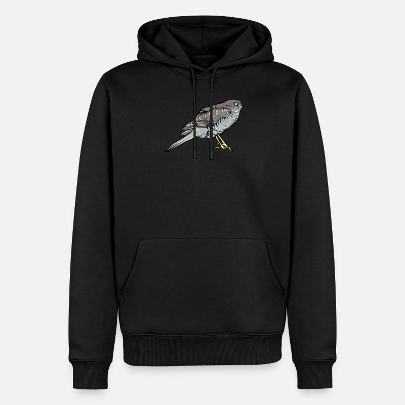 Title - Männer Premium Bio Hoodie - Schwarz