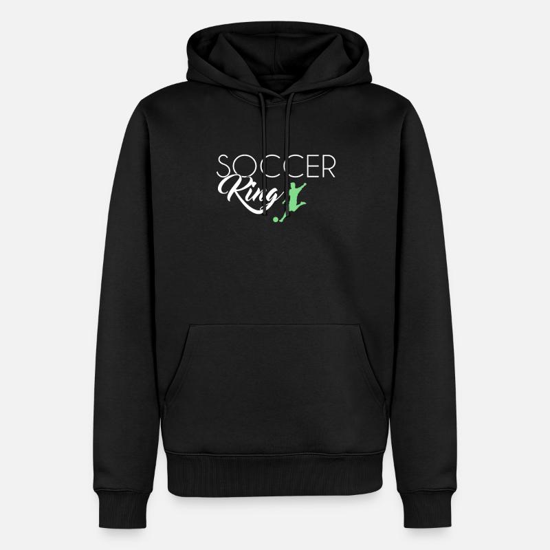 Roi du football - Sweat à capuche Premium bio Homme - noir