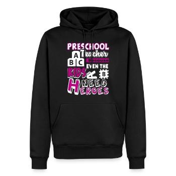 Preschool Teacher Preschool Teacher Heroes - Men’s Premium Organic Hoodie - black - Front - Nico (187cm)