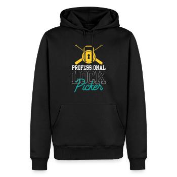 Professioneller Schlossknacker Lock Picker Knacken - Männer Premium Bio Hoodie - Schwarz - Vorne - Nico (187cm)