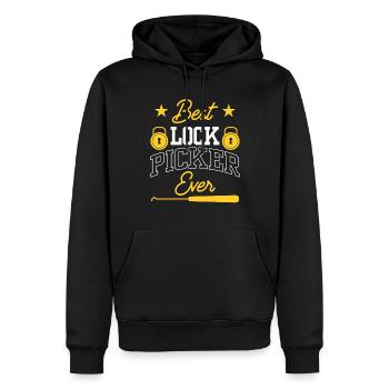 The Best Lock Picker Ever Lock Picking - Men’s Premium Organic Hoodie - black - Front - Nico (187cm)