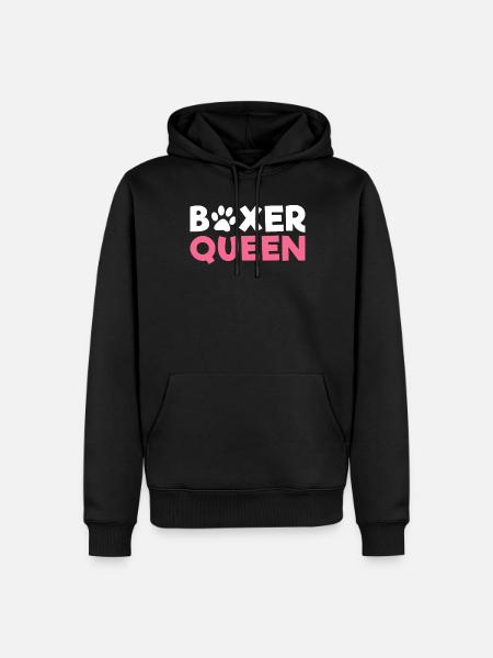 Boxer Hund Geschenke - Männer Premium Bio Hoodie - Schwarz
