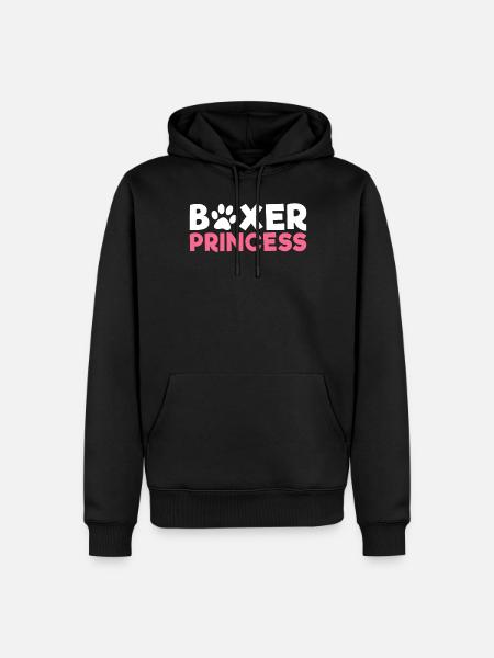 Boxer Hund Geschenke - Männer Premium Bio Hoodie - Schwarz