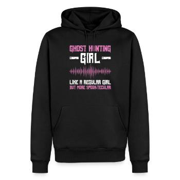 Geisterjagd-mädchen-design Für Paranormales - Männer Premium Bio Hoodie - Schwarz - Vorne - Nico (187cm)