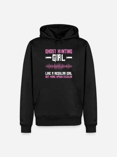 Geisterjagd-mädchen-design Für Paranormales - Men’s Premium Organic Hoodie - black