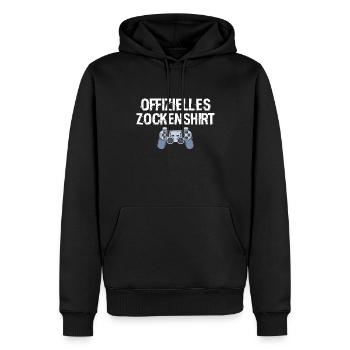 Zocken - Männer Premium Bio Hoodie - Schwarz - Vorne - Nico (187cm)