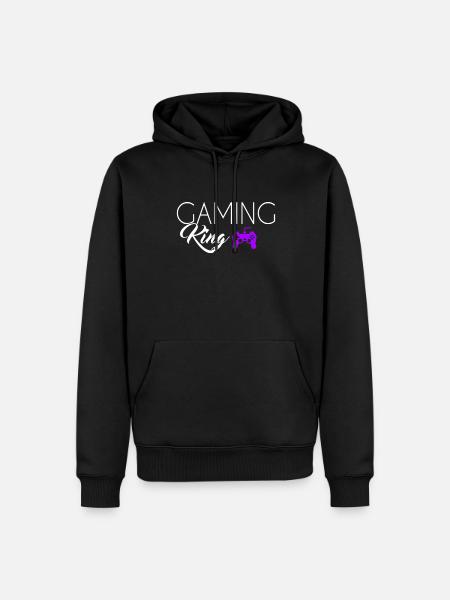 Gaming King - Men’s Premium Organic Hoodie - black
