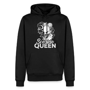 Scorpio Scorpio Queen - Men’s Premium Organic Hoodie - black - Front - Nico (187cm)