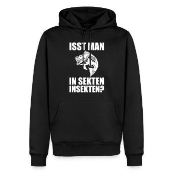 Sekten Insekten Lustig Angler Angeln Angelfreunde - Männer Premium Bio Hoodie - Schwarz - Vorne - Nico (187cm)