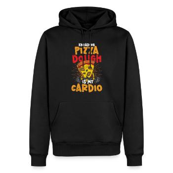 Pizzabäcker Pizzaiolo Pizzateig Kneten - Männer Premium Bio Hoodie - Schwarz - Vorne - Nico (187cm)