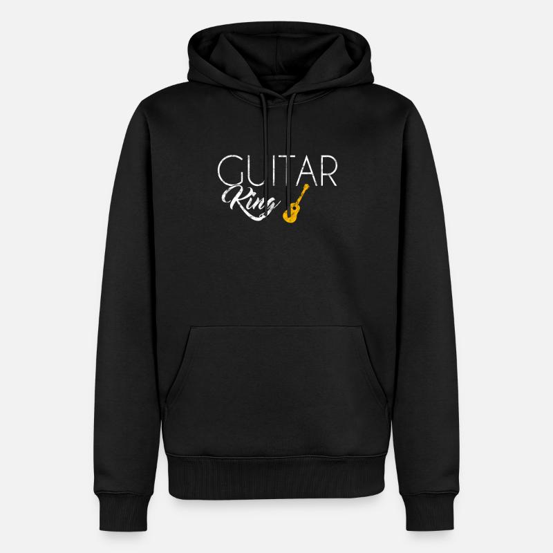 Roi de la guitare - Sweat à capuche Premium bio Homme - noir