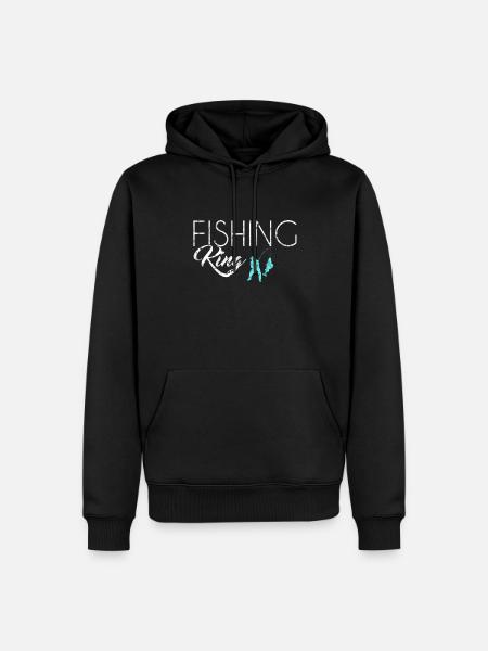 Fishing King - Men’s Premium Organic Hoodie - black