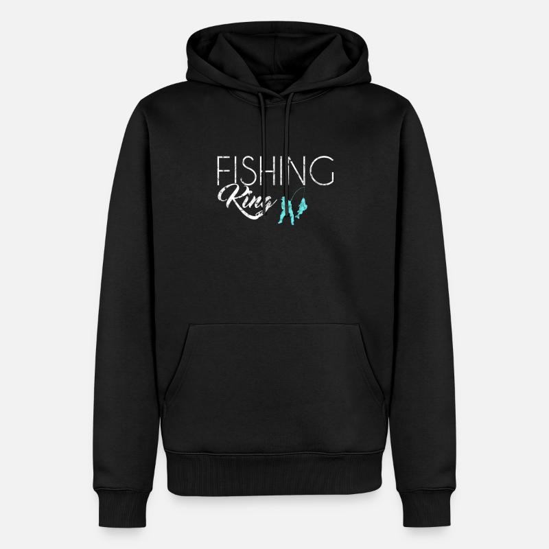 Roi de la pêche - Sweat à capuche Premium bio Homme - noir