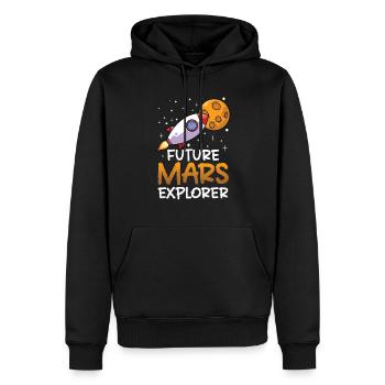 Future Mars Explorer Planet Astronaut - Sweat à capuche Premium bio Homme - noir - Devant - Nico (187cm)