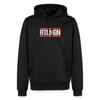 Reutlingerin Reutlinger Reutlingen - Sweat à capuche Premium bio Homme - noir - Devant - Nico (187cm)