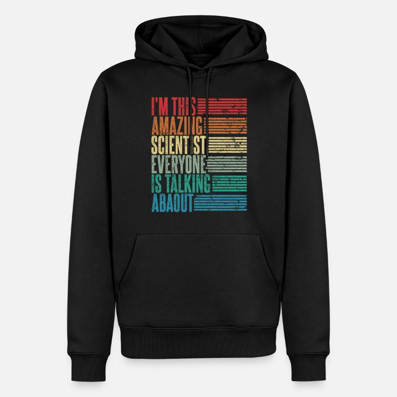 Scientifique Scientifique Cadeau Rétro - Sweat à capuche Premium bio Homme - noir