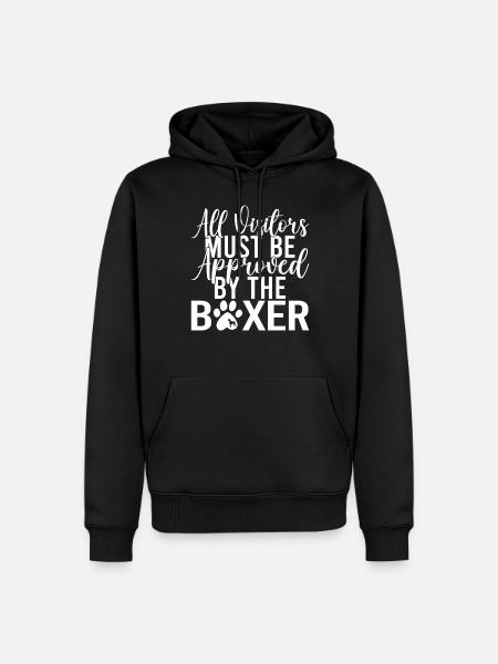 Boxer Hund Geschenke - Männer Premium Bio Hoodie - Schwarz