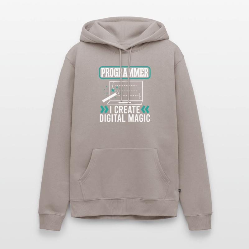 Softwareentwickler Programmer Create Digital Magic Männer Premium Bio Hoodie