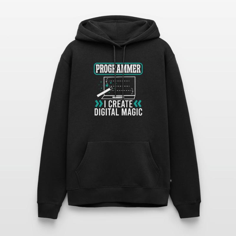 Softwareentwickler Programmer Create Digital Magic Männer Premium Bio Hoodie
