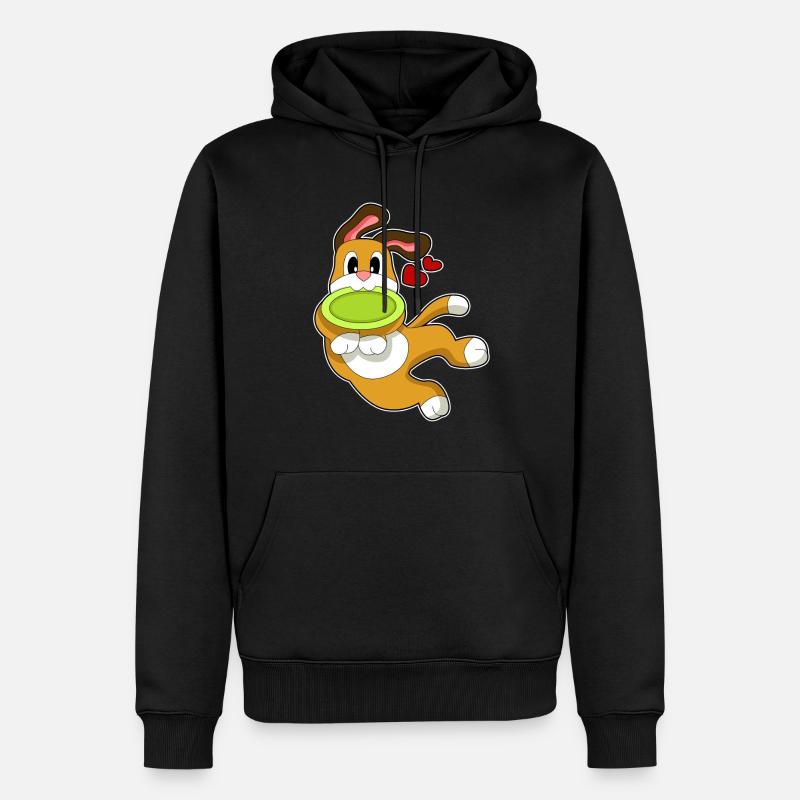 Frisbee pour chien - Sweat à capuche Premium bio Homme - noir