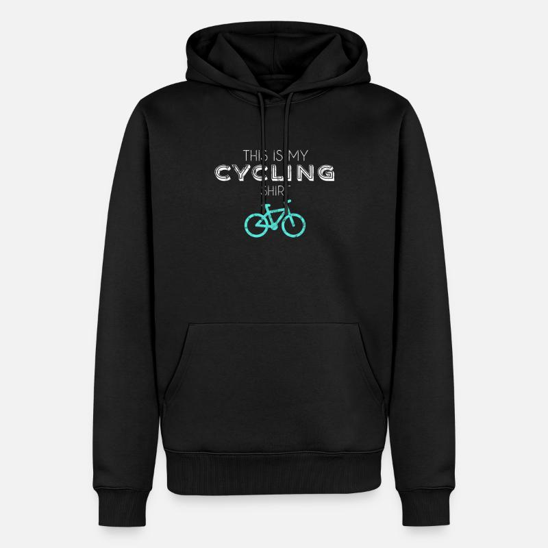 Chemise de cyclisme - Sweat à capuche Premium bio Homme - noir