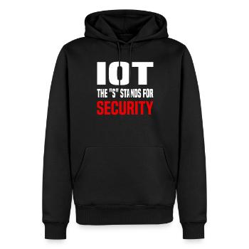 Internet Of Things IOT Programmierer Admin IT - Männer Premium Bio Hoodie - Schwarz - Vorne - Nico (187cm)