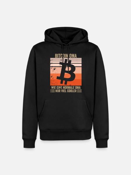 Bitcoin Granny - Men’s Premium Organic Hoodie - black