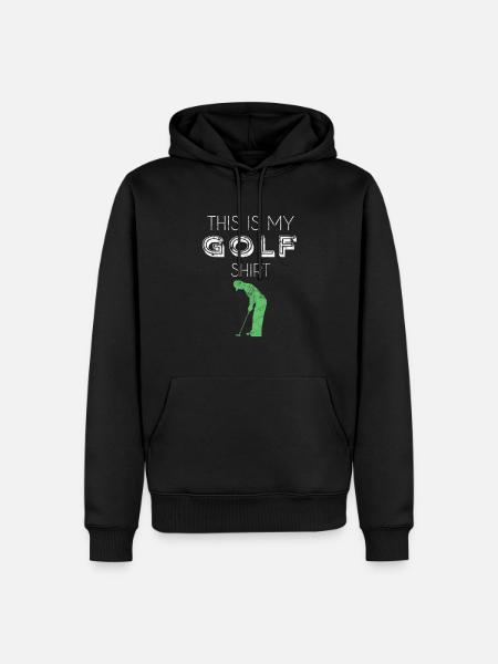 Chemise de golf - Sweat à capuche Premium bio Homme - noir