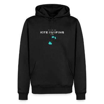 Kite Surfing Shirt - Männer Premium Bio Hoodie - Schwarz - Vorne - Nico (187cm)
