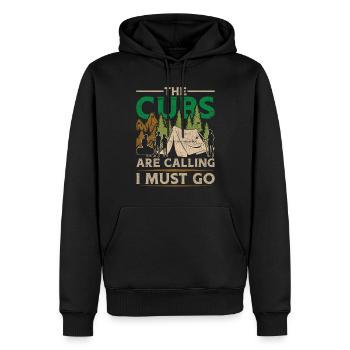 Pfadfinderführer The Cubs Are Calling I Must Go - Männer Premium Bio Hoodie - Schwarz - Vorne - Nico (187cm)