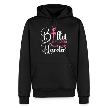 Ballet Dancer Dance Girl Ballerina - Männer Premium Bio Hoodie - Schwarz - Vorne - Nico (187cm)
