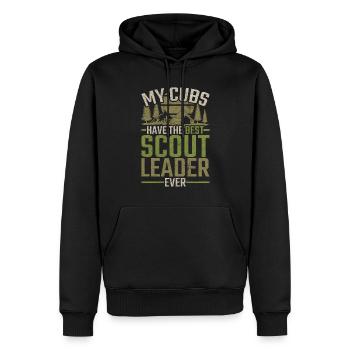 Pfadfinderführer Pfadfinder Pfadfindergruppe - Männer Premium Bio Hoodie - Schwarz - Vorne - Nico (187cm)