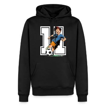 Football Birthday - 11 year old boy - 11. - Men’s Premium Organic Hoodie - black - Front - Nico (187cm)