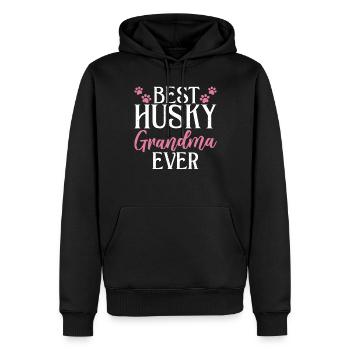 Cadeaux de chien Husky - Sweat à capuche Premium bio Homme - noir - Devant - Nico (187cm)