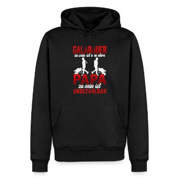 Galabauer eine Ehre Gärtner Landschaftsbauer - Männer Premium Bio Hoodie - Schwarz - Vorne - Nico (187cm)