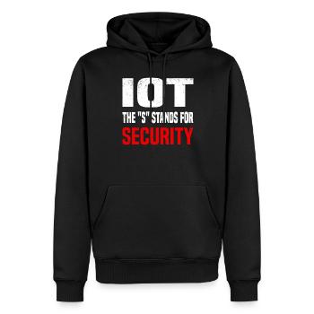 Internet Of Things IOT Programmierer Admin IT - Männer Premium Bio Hoodie - Schwarz - Vorne - Nico (187cm)